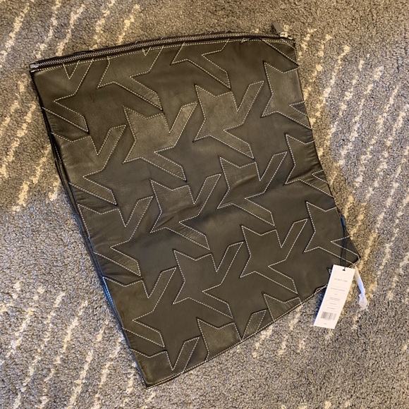 Helmut Lang Houndstooth Leather Skirt Size 4 - Picture 2 of 4